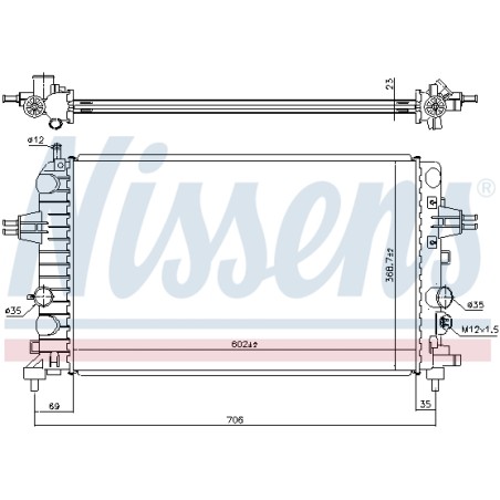 Radiateur Refroidissement Moteur Pour Opel Astra H Zafira B Family Vauxhall