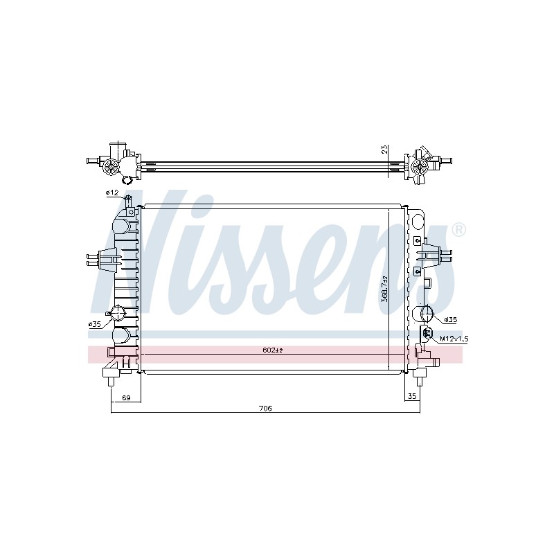 Radiateur Refroidissement Moteur Pour Opel Astra H Zafira B Family Vauxhall
