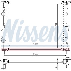 Radiateur Refroidissement Moteur Pour Renault Clio II Kangoo Nissan Kubistar