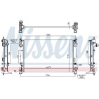 Radiateur Refroidissement Moteur Pour Fiat Bravo II Grande Punto Alfa Romeo Mito
