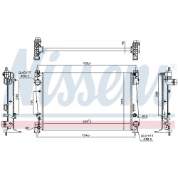 Radiateur Refroidissement Moteur Pour Fiat Bravo II Grande Punto Alfa Romeo Mito