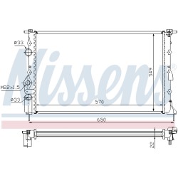 Radiateur Refroidissement Moteur Pour Renault Megane I Scenic Scénic 7700838135