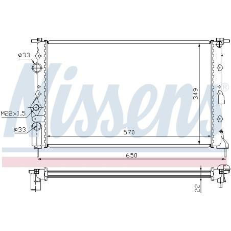 Radiateur Refroidissement Moteur Pour Renault Megane I Scenic Scénic 7700838135
