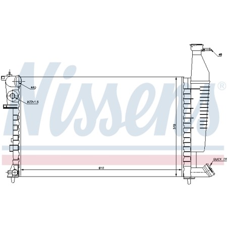 Radiateur Refroidissement Moteur Pour Peugeot Partner Citroën Berlingo 1330.47