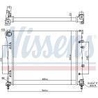Radiateur Refroidissement Moteur Pour Fiat 500 C Panda Ford KA