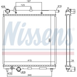Radiateur Refroidissement Moteur Pour Citroën C3 I 1330.C1 1331.TT