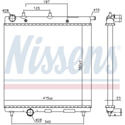 Radiateur Refroidissement Moteur Pour Peugeot Citroën C2 DS 1330.E5 9638520480
