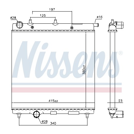Radiateur Refroidissement Moteur Pour Peugeot Citroën C2 DS 1330.E5 9638520480