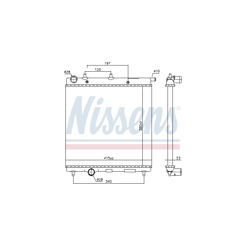 Radiateur Refroidissement Moteur Pour Peugeot Citroën C2 DS 1330.E5 9638520480