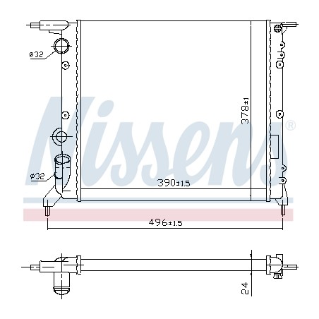 Radiateur Refroidissement Moteur Pour Renault 19 I II Clio 7700784040 7701034770