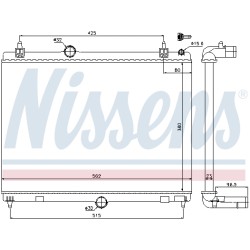 Radiateur Refroidissement Moteur Pour Peugeot 407 508 I Citroën C5 III