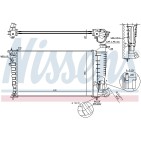 Radiateur Refroidissement Moteur Pour Peugeot 306 Citroën ZX 1301LA 1301NV