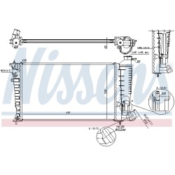 Radiateur Refroidissement Moteur Pour Peugeot 306 Citroën ZX 1301LA 1301NV