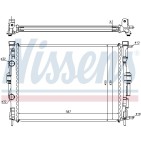 Radiateur Refroidissement Moteur Pour Renault Grand Scénic II Megane 7711135786