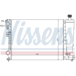Radiateur Refroidissement Moteur Pour Peugeot Fiat Scudo Citroën Lancia 1301.P1