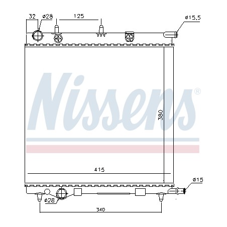 Radiateur Refroidissement Moteur Pour Peugeot Citroën DS 1330.C0 1301M6 1330.C2