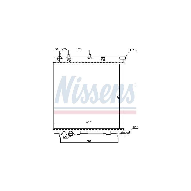 Radiateur Refroidissement Moteur Pour Peugeot Citroën DS 1330.C0 1301M6 1330.C2