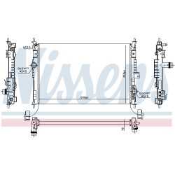 Radiateur Refroidissement Moteur Pour Peugeot Opel Toyota Citroën 9809141780