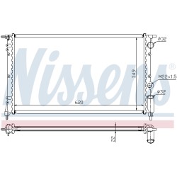 Radiateur Refroidissement Moteur Pour Renault 21 Espace II 7700795175