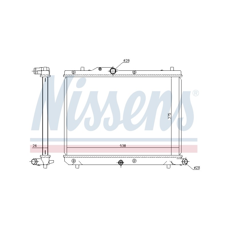 Radiateur Refroidissement Moteur Pour Suzuki Swift III 17700-62J50 1770062J50000