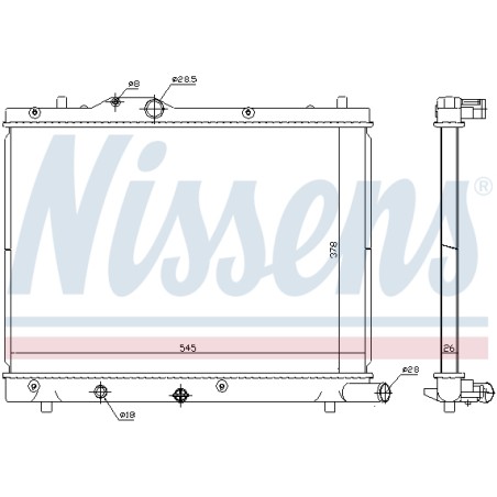 Radiateur Refroidissement Moteur Pour Suzuki Swift III 17700-72K50