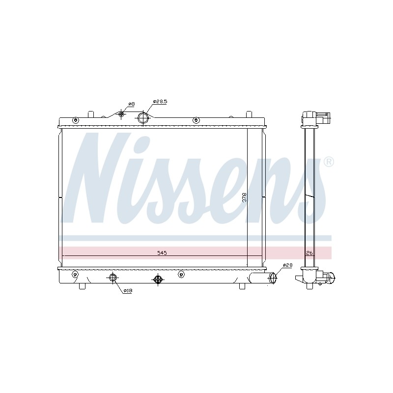 Radiateur Refroidissement Moteur Pour Suzuki Swift III 17700-72K50