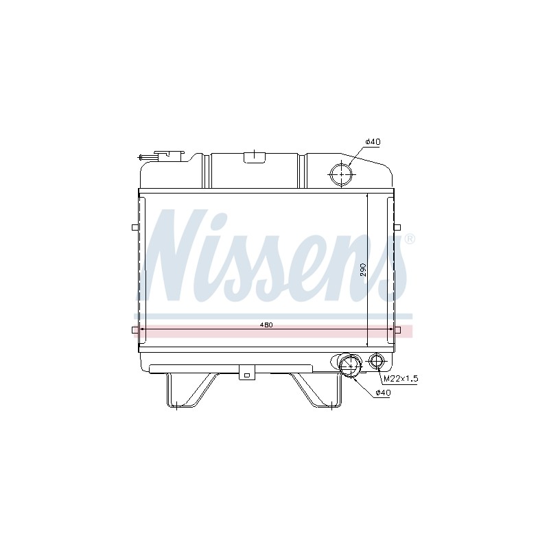 Radiateur Refroidissement Moteur Pour Peugeot 504 1300.B0
