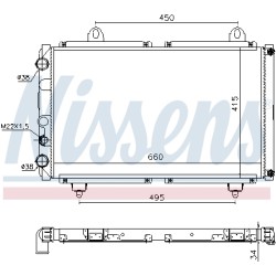 Radiateur Refroidissement Moteur Pour Peugeot Fiat Citroën 1300.J9 1300.K3