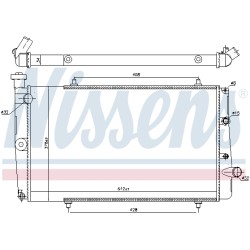 Radiateur Refroidissement Moteur Pour Peugeot 309 II 1300.G2 1300.L5 1300.N3