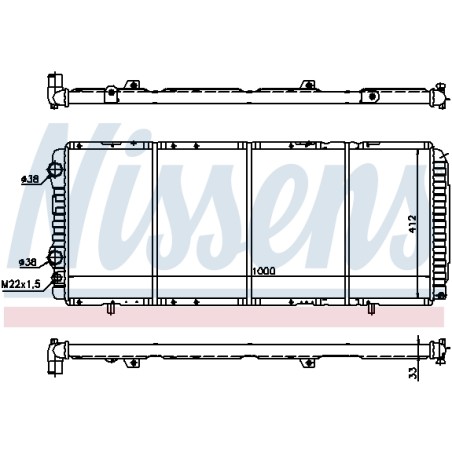 Radiateur Refroidissement Moteur Pour Peugeot Boxer Fiat Citroën 71735360