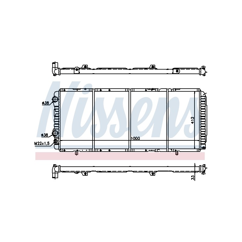 Radiateur Refroidissement Moteur Pour Peugeot Boxer Fiat Citroën 71735360