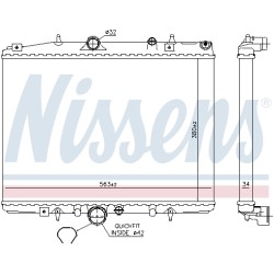 Radiateur Refroidissement Moteur Pour Peugeot 406 607 Citroën C5 I