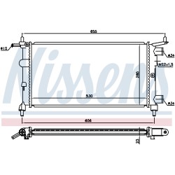 Radiateur Refroidissement Moteur Pour Opel Corsa B 1300173 90531547