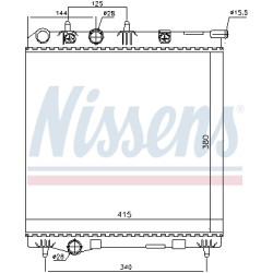 Radiateur Refroidissement Moteur Pour Peugeot 207 208 Citroën C3 II DS3