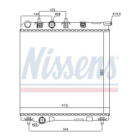 Radiateur Refroidissement Moteur Pour Peugeot 207 208 Citroën C3 II DS3