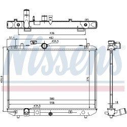 Radiateur Refroidissement Moteur Pour Suzuki Swift III 17700-62J00 1770062J00000