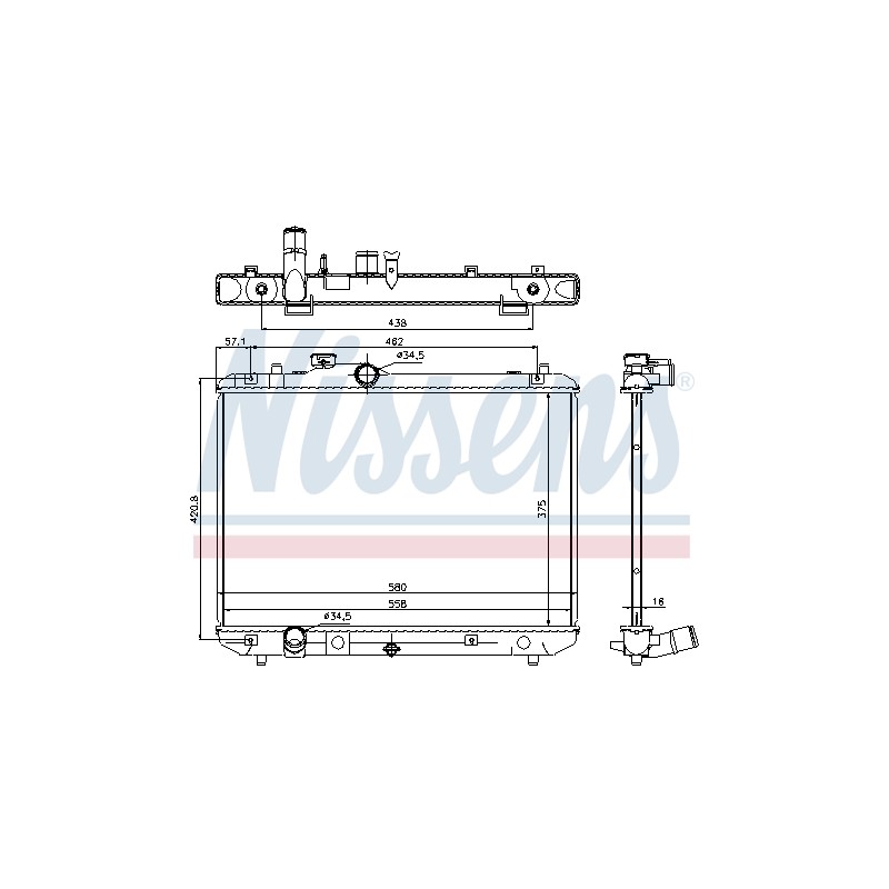 Radiateur Refroidissement Moteur Pour Suzuki Swift III 17700-62J00 1770062J00000