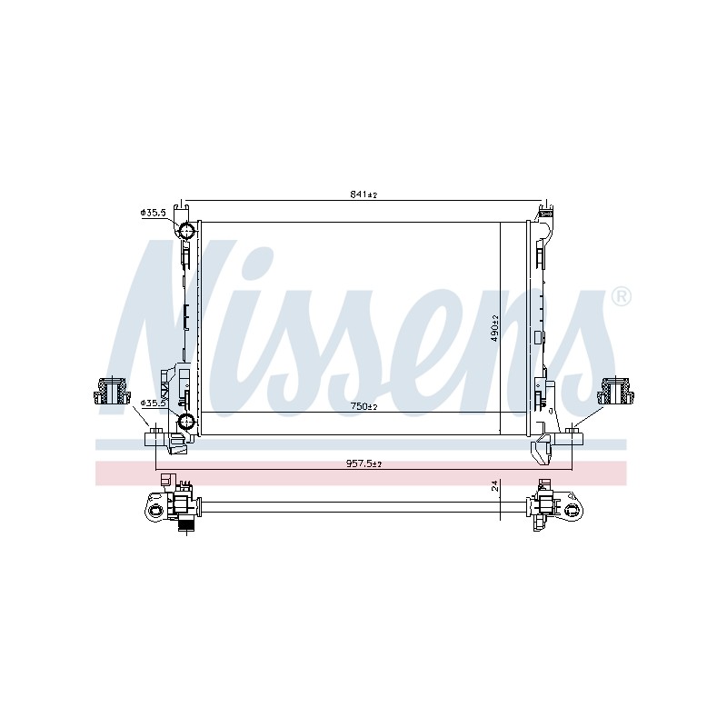 Radiateur Refroidissement Moteur Pour Renault Opel Fiat Vauxhall 214104344R