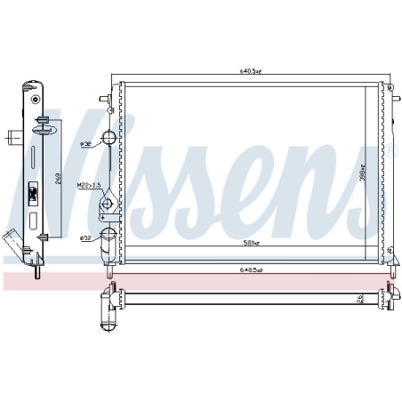 Radiateur Refroidissement Moteur Pour Renault Megane I Scenic Scénic 7700429769