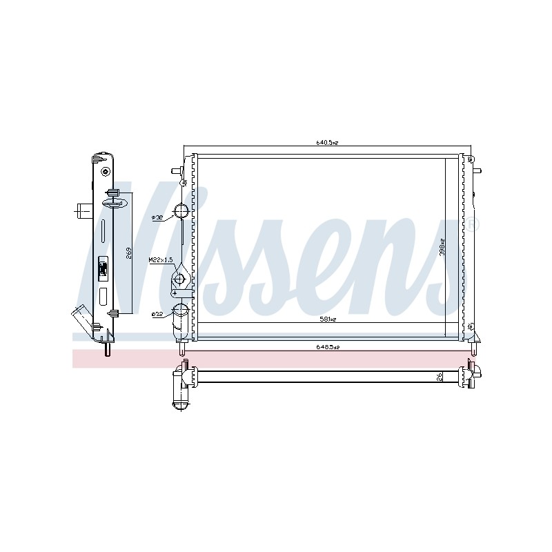 Radiateur Refroidissement Moteur Pour Renault Megane I Scenic Scénic 7700429769