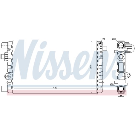 Radiateur Refroidissement Moteur Pour Fiat Seicento/600 - 46558704 K46558704