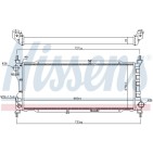 Radiateur Refroidissement Moteur Pour Opel Combo/Monospace Corsa B 1300151