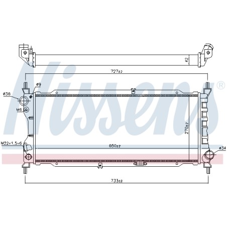 Radiateur Refroidissement Moteur Pour Opel Combo/Monospace Corsa B 1300151