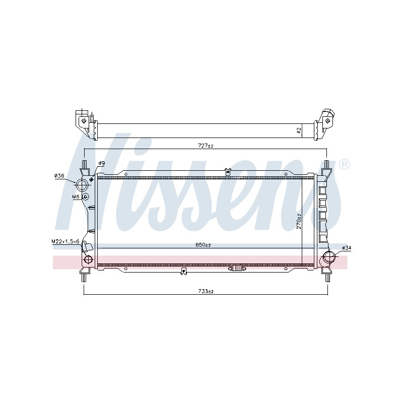 Radiateur Refroidissement Moteur Pour Opel Combo/Monospace Corsa B 1300151
