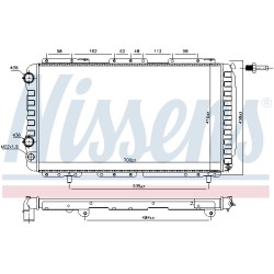 Radiateur Refroidissement Moteur Pour Peugeot Fiat Citroën 1301.JK 1307392080