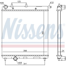 Radiateur Refroidissement Moteur Pour Peugeot Citroën C2 C3 DS 1330.E6 E101K10