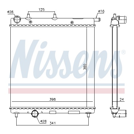 Radiateur Refroidissement Moteur Pour Peugeot Citroën C2 C3 DS 1330.E6 E101K10