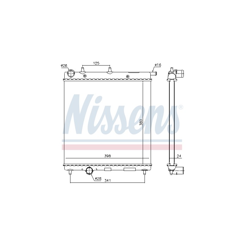 Radiateur Refroidissement Moteur Pour Peugeot Citroën C2 C3 DS 1330.E6 E101K10