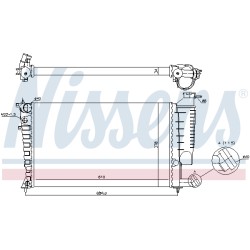 Radiateur Refroidissement Moteur Pour Peugeot Citroën Vauxhall 1330.03 1330.25