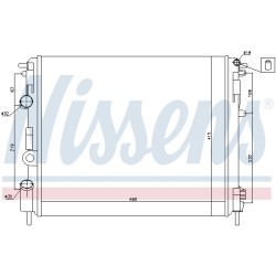 Radiateur Refroidissement Moteur Pour Renault Clio II Kangoo Nissan Kubistar